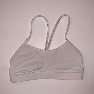 White Lululemon sports bra
